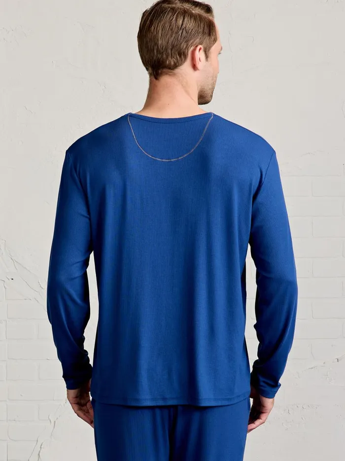 Men Microluxe Rib Sleep Long Sleeve Tasc Performance Sleepwear