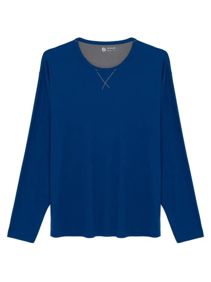 Men Microluxe Rib Sleep Long Sleeve Tasc Performance Sleepwear