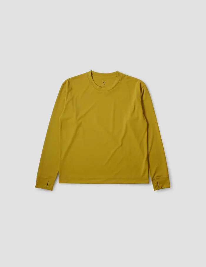 Men Mizuno Long Sleeve Training Top Turmeric Margaret Howell Sportswear