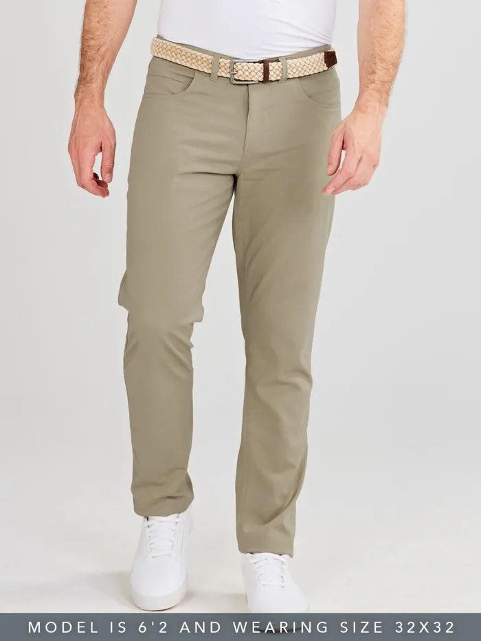 Men Motion Pant Straight Fit 8211 MidKhaki Tasc Performance Pants