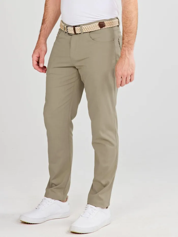 Men Motion Pant Straight Fit 8211 MidKhaki Tasc Performance Pants