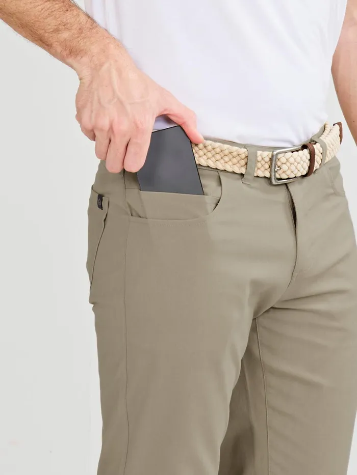 Men Motion Pant Straight Fit 8211 MidKhaki Tasc Performance Pants