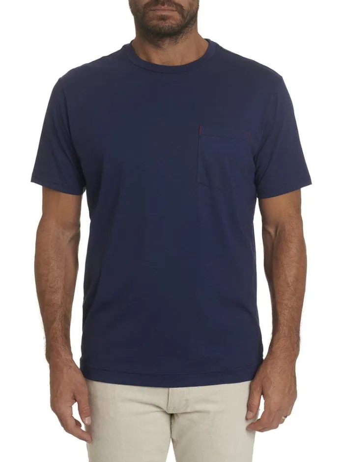 Men MYLES TSHIRT Navy Robert Graham Polos and TShirts