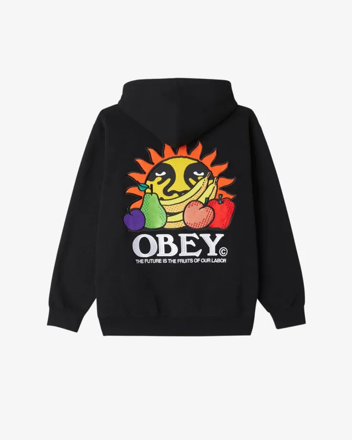Men OUR LABOR PULLOVER Hydrangea OBEY Clothing SWEATSHIRTS