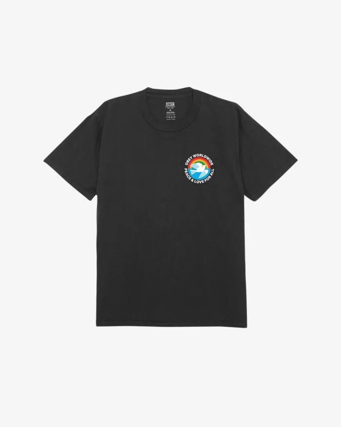 Men PEACE and LOVE FOR ALL PIGMENT TSHIRT Pigment Surf Spray OBEY Clothing TSHIRTS Men PEACE and LOVE FOR ALL PIGMENT TSHIRT Pigment Surf Spray OBEY Clothing TSHIRTS