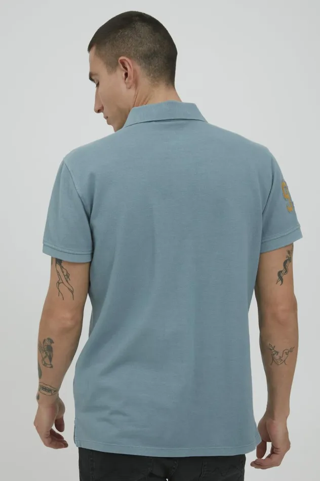 Men Polos Blend Polo Shirt Bluestone