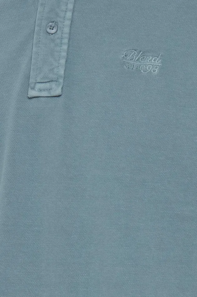 Men Polos Blend Polo Shirt Bluestone