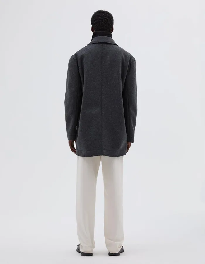 Men Raw Edge Jacket Charcoal Margaret Howell Jackets and Coats