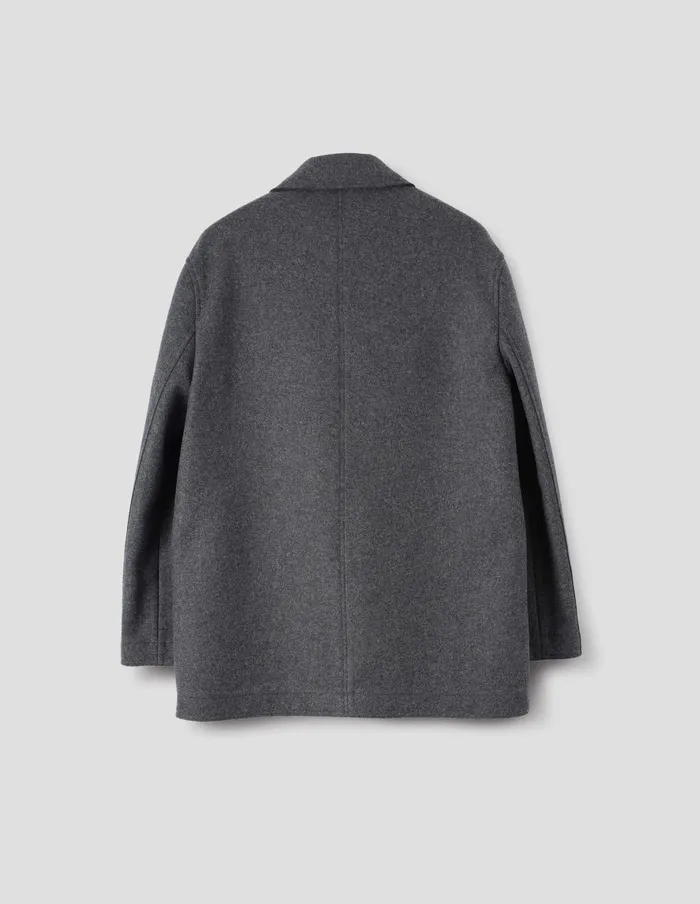 Men Raw Edge Jacket Charcoal Margaret Howell Jackets and Coats