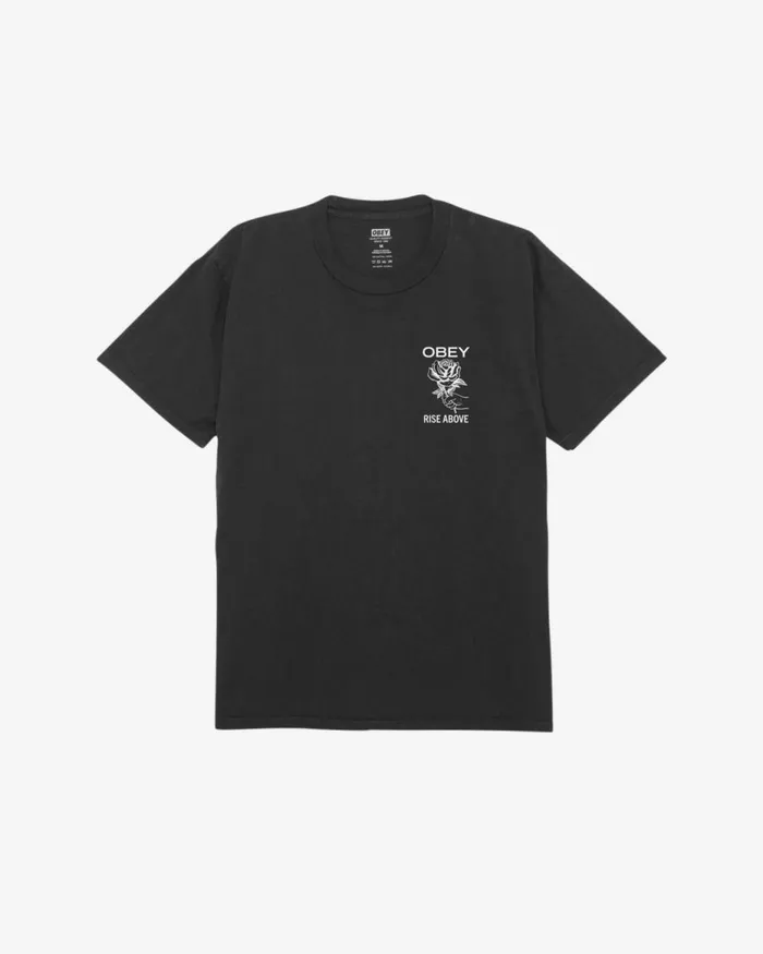 Men RISE ABOVE ROSE PIGMENT TSHIRT Pigment Peach Parfait OBEY Clothing TSHIRTS