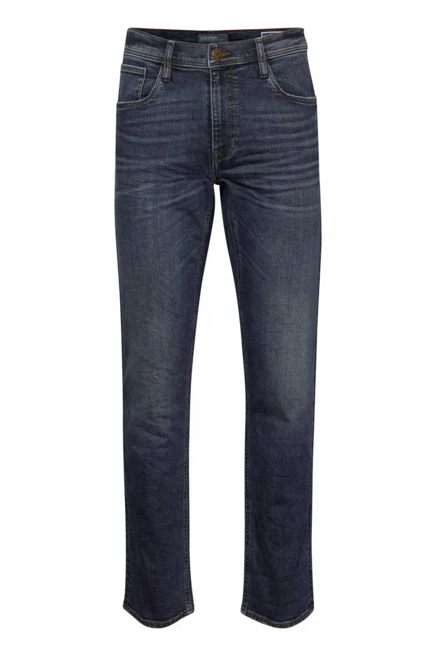 Men Rock Fit Blend Jeans Denim Dark Blue