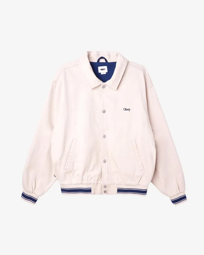 Men ROSE BLOUSON JACKET Stone Wash Indigo OBEY Clothing Denim