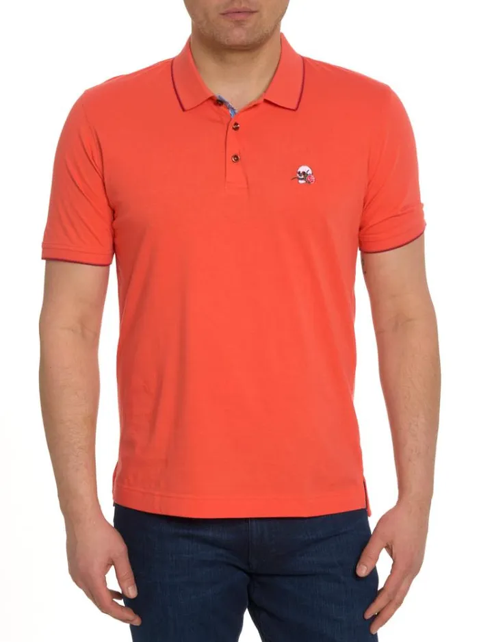 Men ROSSI POLO Coral Robert Graham Polos and TShirts