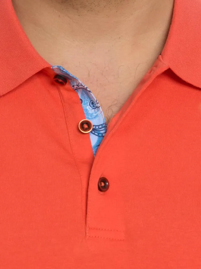 Men ROSSI POLO Coral Robert Graham Polos and TShirts