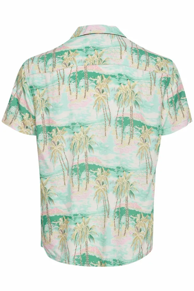 Men Shirts Blend Short Sleeved Shirt Feldspar