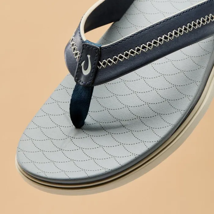 Men Shoreline Mens Exclusive Italian Leather Sandals Stormy Blue Pale Grey Olukai Leather Men Shoreline Mens Exclusive Italian Leather Sandals Stormy Blue Pale Grey Olukai Leather
