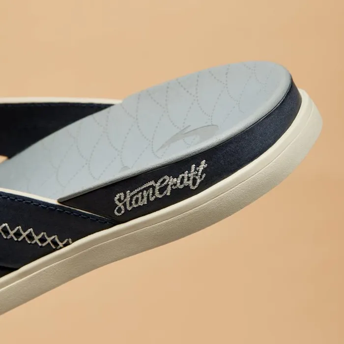 Men Shoreline Mens Exclusive Italian Leather Sandals Stormy Blue Pale Grey Olukai Leather Men Shoreline Mens Exclusive Italian Leather Sandals Stormy Blue Pale Grey Olukai Leather