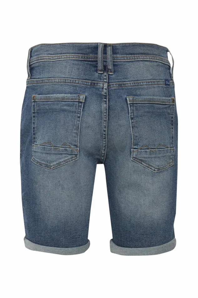 Men Shorts Blend Denim Shorts Denim Middle Blue
