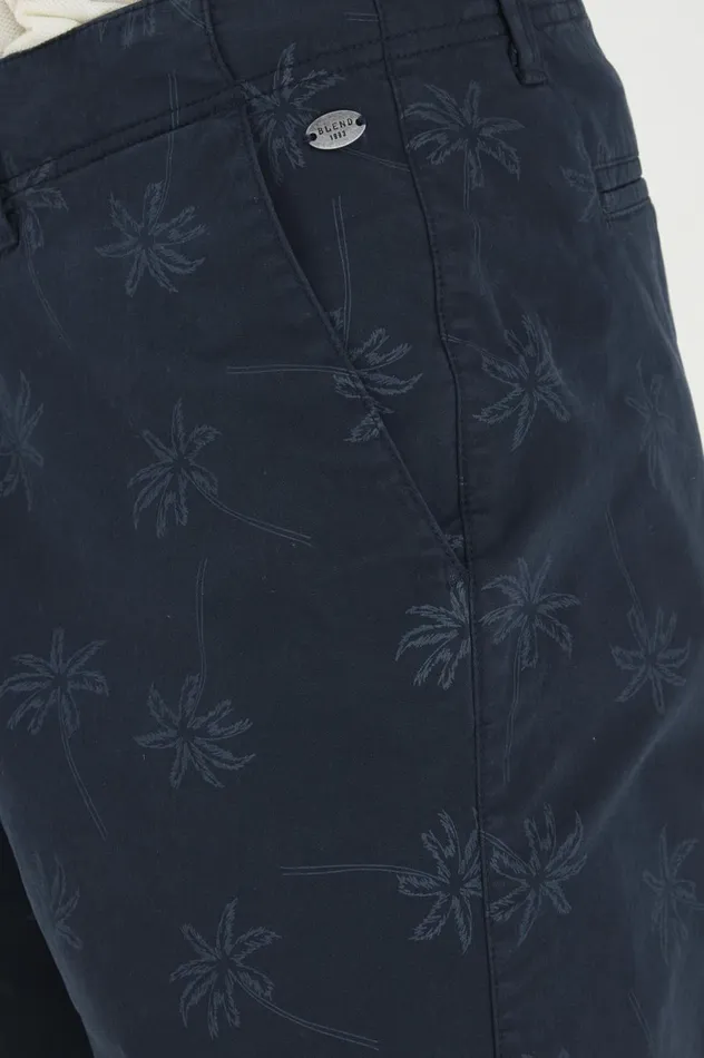Men Shorts Blend Shorts Casual Dress Blues
