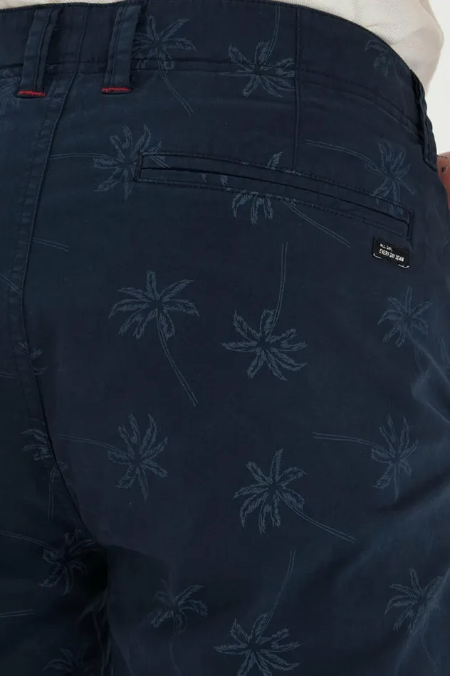 Men Shorts Blend Shorts Casual Dress Blues