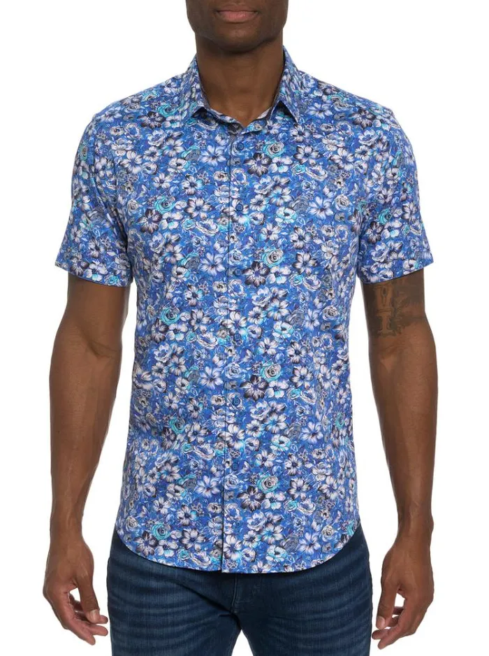 Men SOLE SHORT SLEEVE BUTTON DOWN SHIRT Multi Robert Graham Button Down Shirts