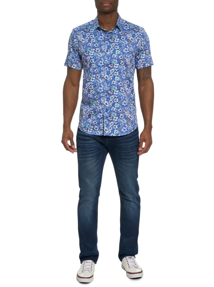 Men SOLE SHORT SLEEVE BUTTON DOWN SHIRT Multi Robert Graham Button Down Shirts