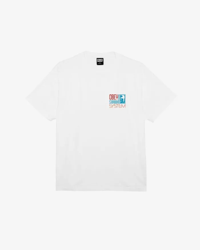 Men SOUND SYSTEM HEAVYWEIGHT TSHIRT White OBEY Clothing TSHIRTS