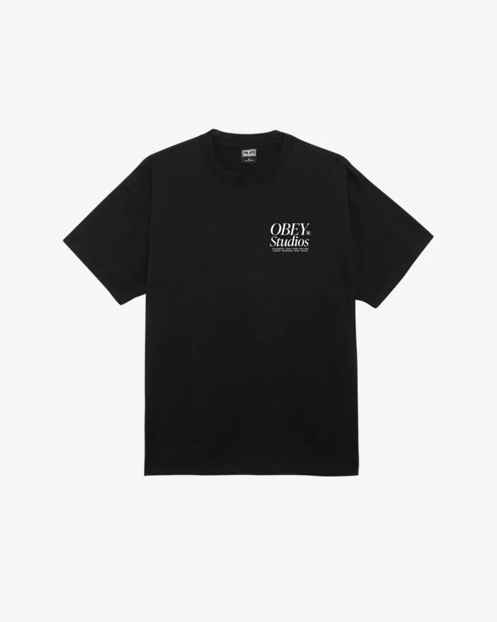 Men STUDIOS ICON HEAVYWEIGHT TSHIRT White OBEY Clothing TSHIRTS