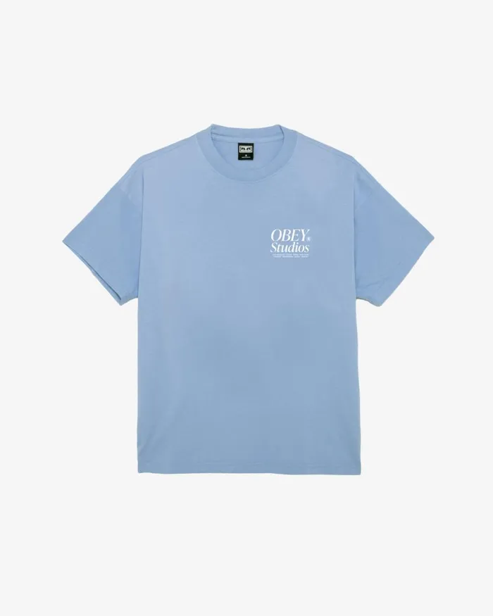 Men STUDIOS ICON HEAVYWEIGHT TSHIRT White OBEY Clothing TSHIRTS