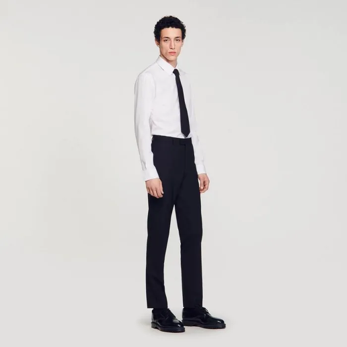 Men Suits and Blazers SANDRO Classic Suit Pants Black