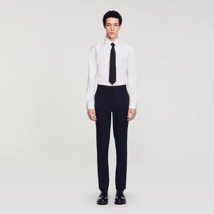 Men Suits and Blazers SANDRO Classic Suit Pants Black