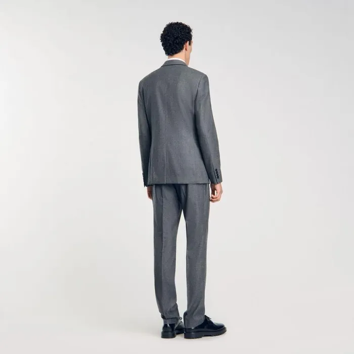 Men Suits and Blazers SANDRO Suit Jacket Grey