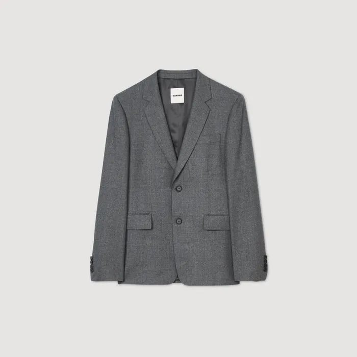 Men Suits and Blazers SANDRO Suit Jacket Grey