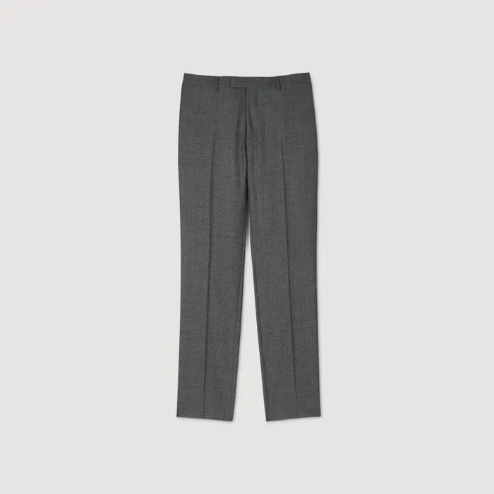 Men Suits and Blazers SANDRO Suit Trousers Grey