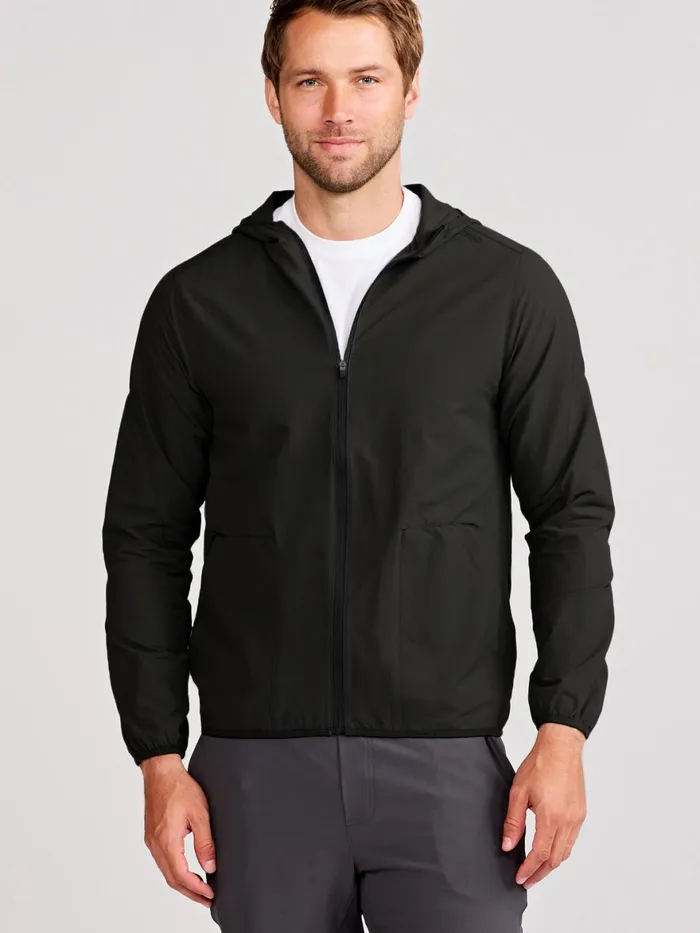 Men Swift Lightweight Hooded Windbreaker Jacket Tasc Performance Outerwear