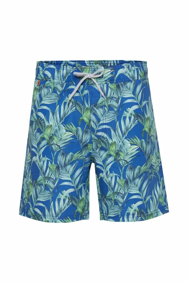 Men Swim Shorts Blend Swimwear Blue Lolite