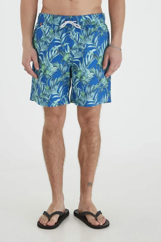 Men Swim Shorts Blend Swimwear Blue Lolite