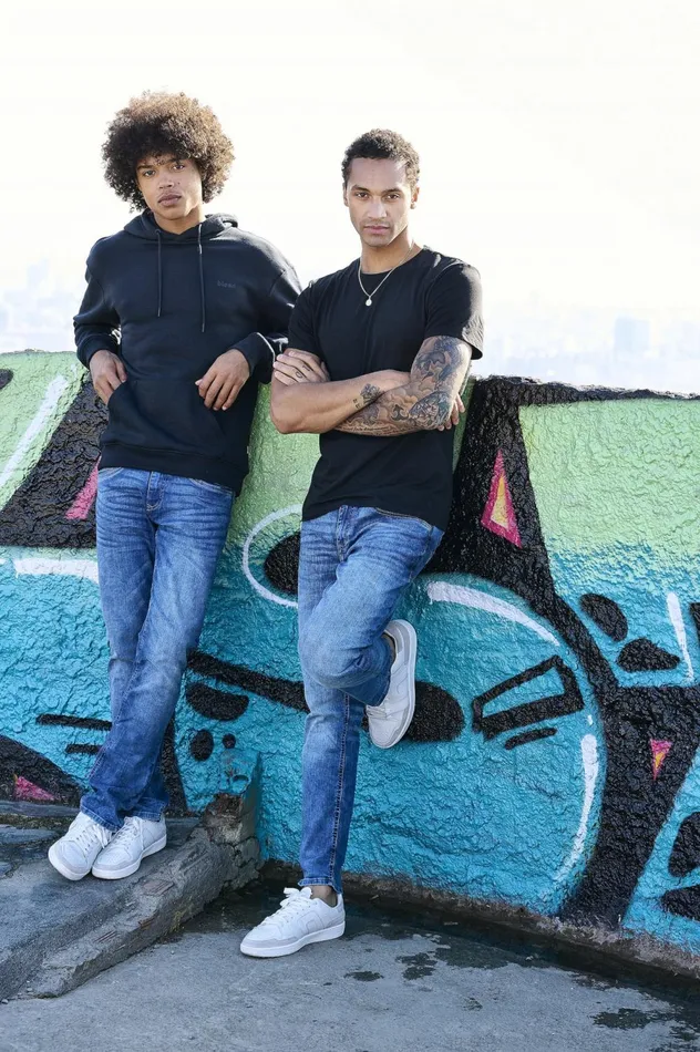 Men TShirts Blend 2 Pack 8211 BHNICK TShirt Black