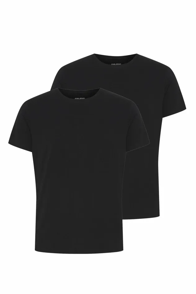 Men TShirts Blend 2 Pack 8211 BHNICK TShirt Black