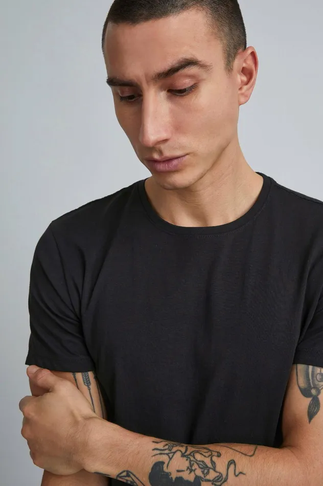 Men TShirts Blend 2 Pack 8211 BHNICK TShirt Black