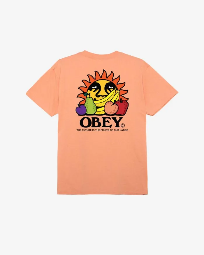 Men THE FUTURE IS THE FUITS OF OUR LABOR CLASSIC TSHIRT Black OBEY Clothing TSHIRTS