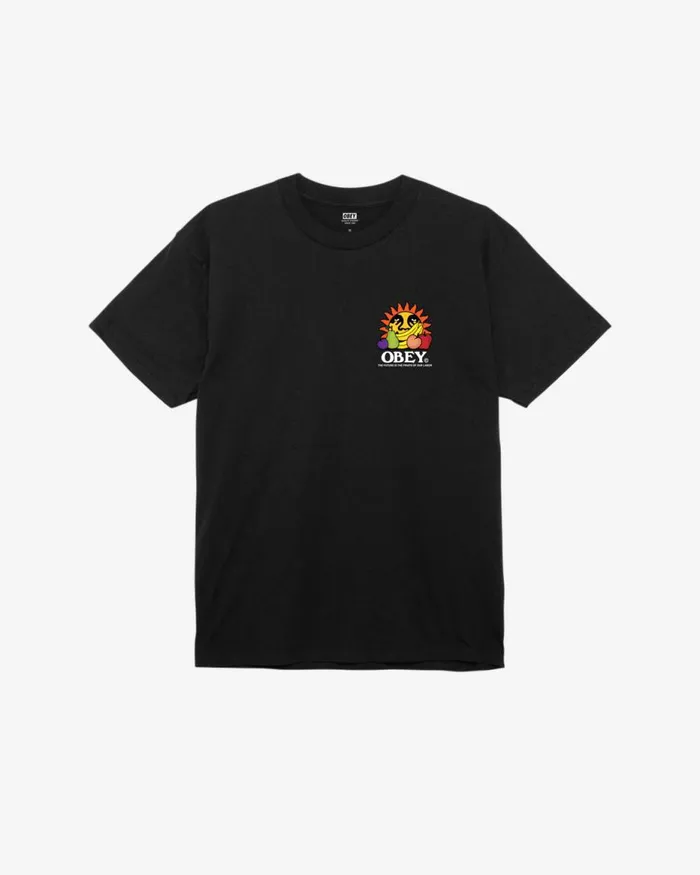 Men THE FUTURE IS THE FUITS OF OUR LABOR CLASSIC TSHIRT Black OBEY Clothing TSHIRTS Men THE FUTURE IS THE FUITS OF OUR LABOR CLASSIC TSHIRT Black OBEY Clothing TSHIRTS