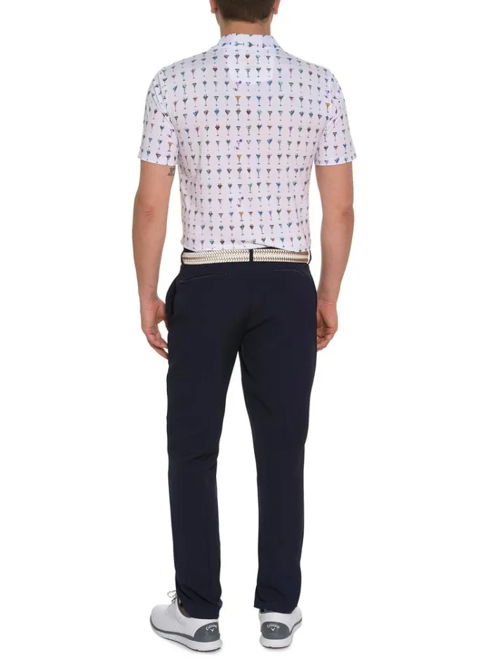 Men THE MARTINI PERFORMANCE POLO Light Blue Robert Graham Polos and TShirts