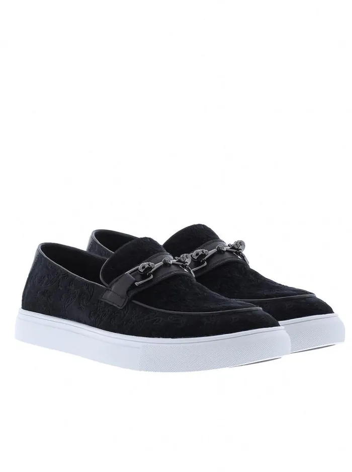 Men THROWER LOAFER Black Robert Graham Shoes