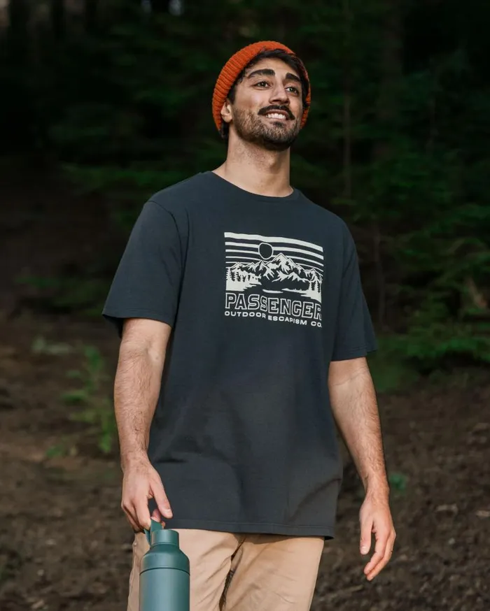 Men Tops Passenger Alp Recycled Cotton TShirt Black Black