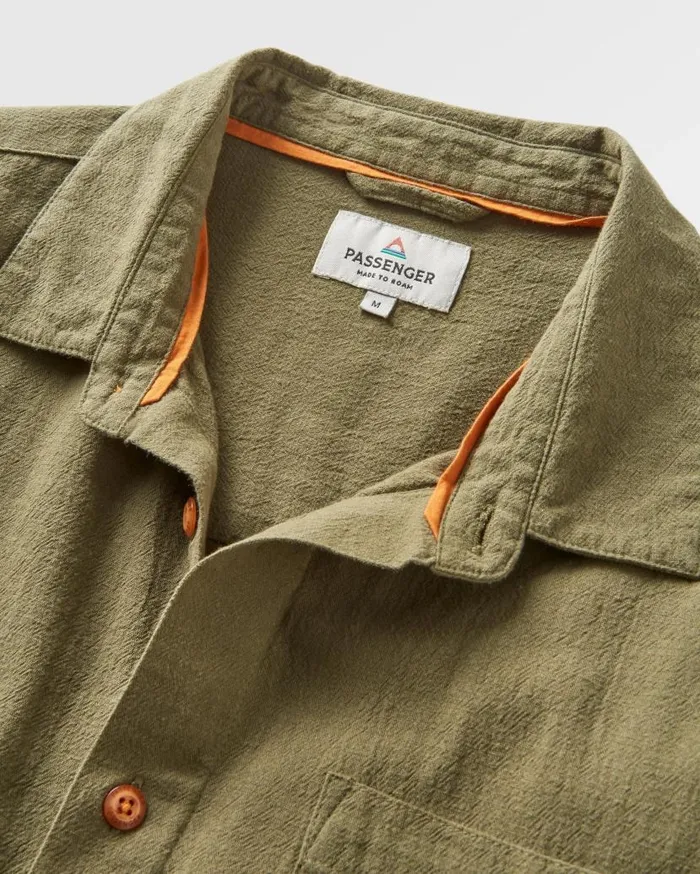 Men Tops Passenger Arica Textured Shirt Khaki Khaki