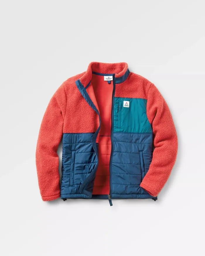 Men Tops Passenger Born Explorer Recycled PolarLined Sherpa Fleece Cardinal Cardinal