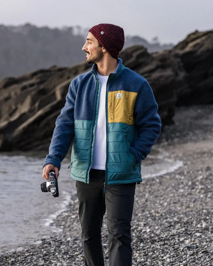 Men Tops Passenger Born Explorer Recycled PolarLined Sherpa Fleece Dark Denim Dark Denim Men Tops Passenger Born Explorer Recycled PolarLined Sherpa Fleece Dark Denim Dark Denim