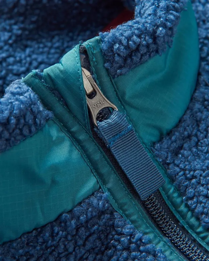 Men Tops Passenger Born Explorer Recycled PolarLined Sherpa Fleece Dark Denim Dark Denim
