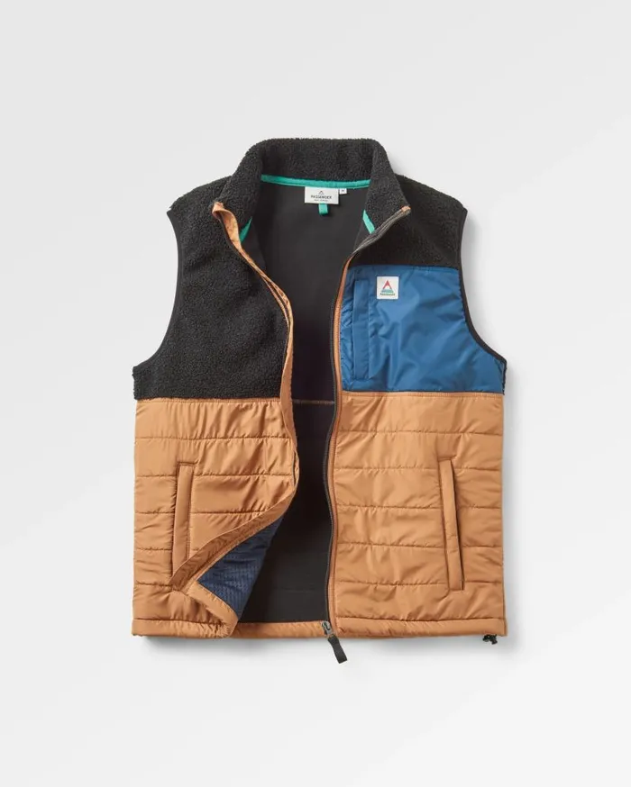 Men Tops Passenger Born Explorer Recycled PolarLined Sherpa Vest Black Black